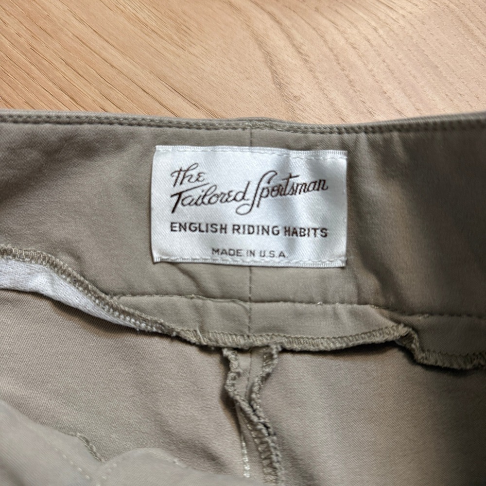 The Tailored Sportsman Riding Pants Wms SZ 30 Trophy Hunter Tan English Breeches - Picture 7 of 14